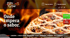 Desktop Screenshot of pizzacesar.com.br