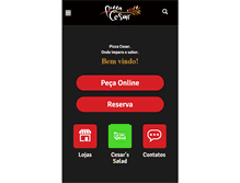 Tablet Screenshot of pizzacesar.com.br